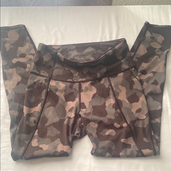 Athleta Gray & Brown high -Waist Leggings - Picture 4 of 11